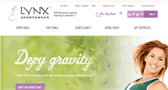 Desktop Screenshot of lynxsportswear.com